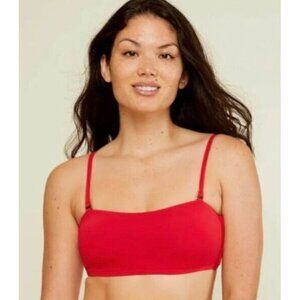 Andie Women's XS The Rio Swim Top‎ Convertible Strap Cherry Red NWT